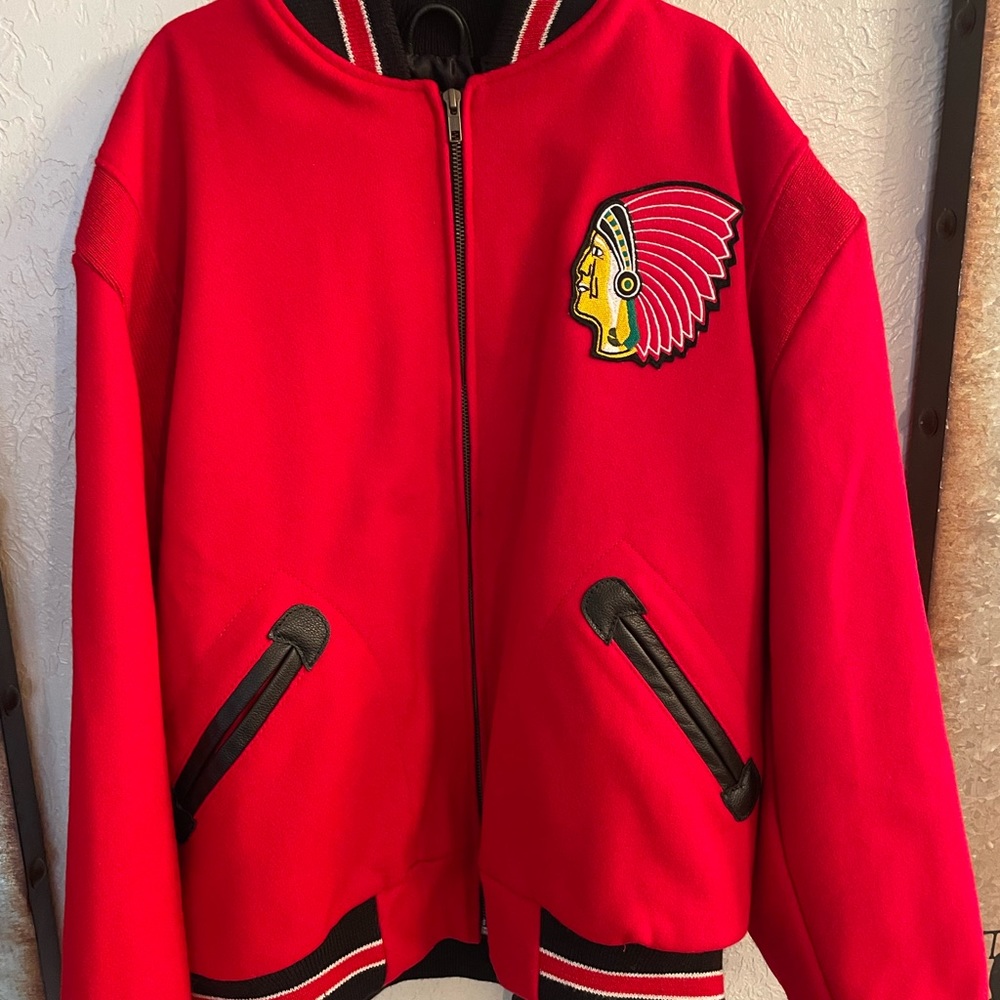 Ebbett Fields Chicago Black Hawk Jacket
